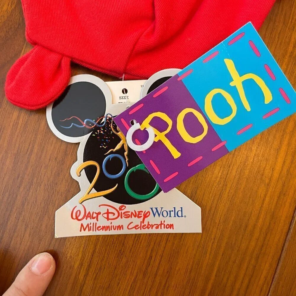 Vintage NWT Winnie the Pooh Infant Cap 2000's Disney Millennium Celebration
